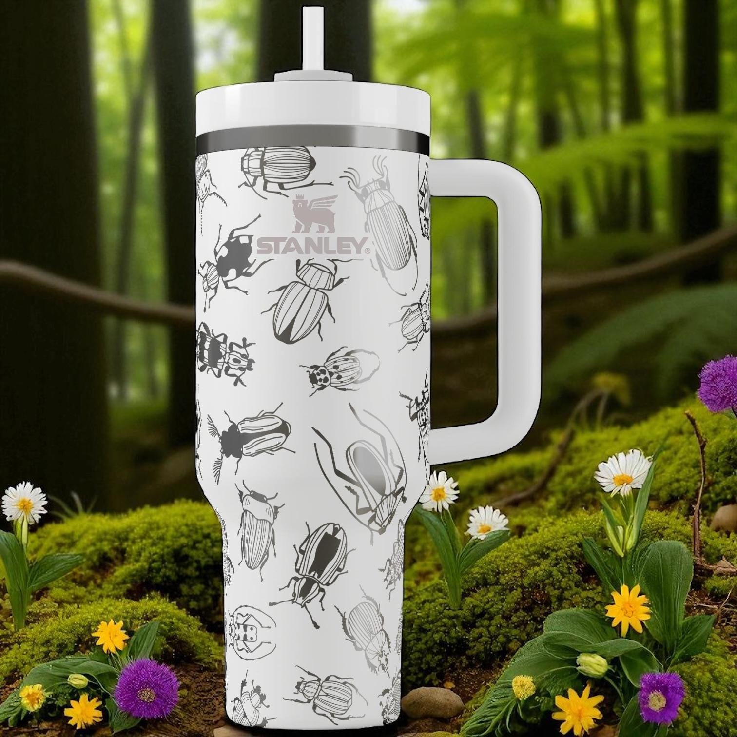 Bug Stanley Tumbler – Engraved 40oz Insect Cup With Handle and