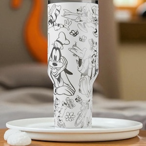 Goofy Stanley Tumbler – Engraved Cartoon Cup – Custom Disney Gift – 14oz 20oz 30oz 40oz image 5