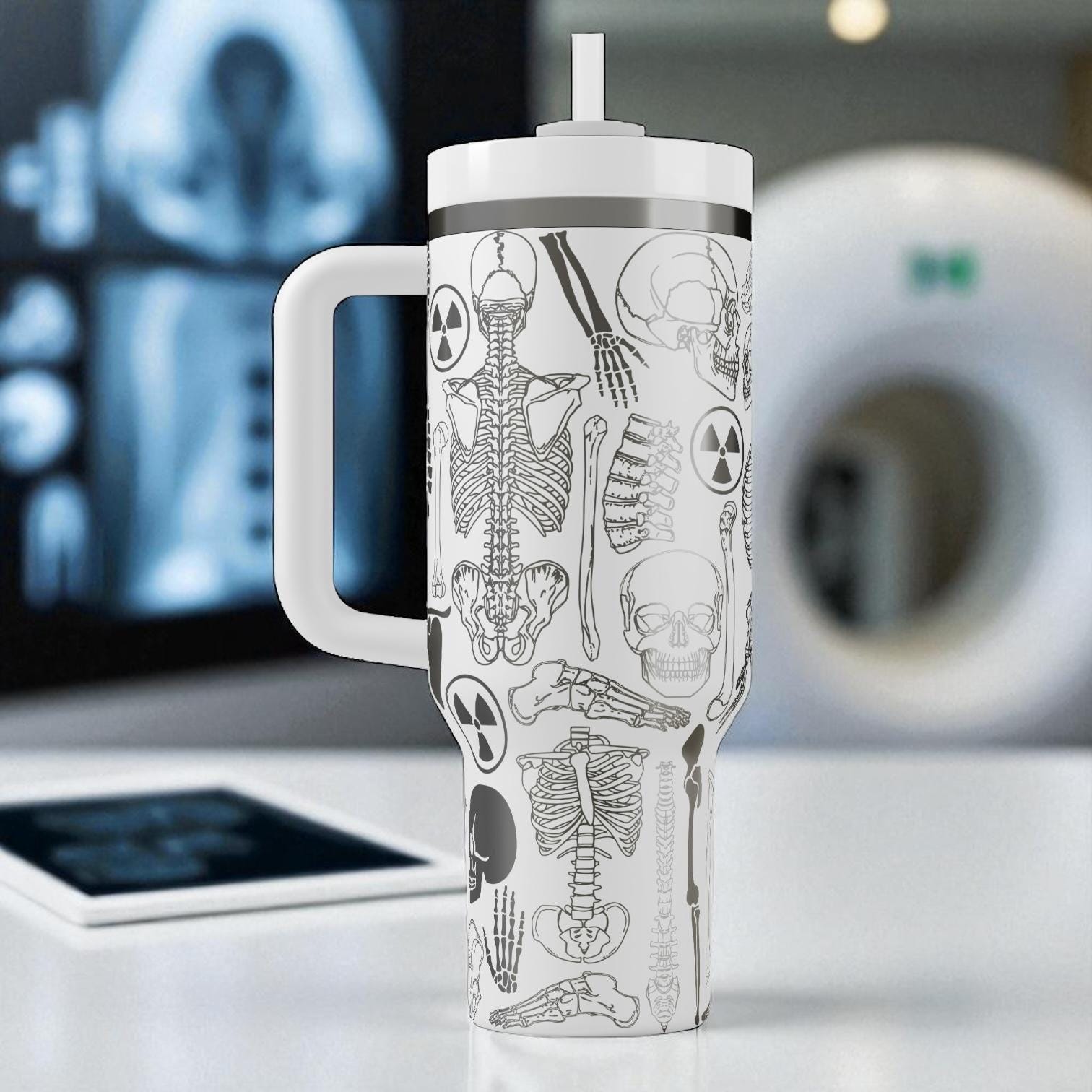 Radiology Stanley Tumbler – 40 Oz X-ray Skeleton Wrap, Engraved