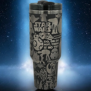 Star Wars Tumbler - Engraved Drinkware with Custom Design | Perfect Gift for Star Wars Fans | Gift for Him