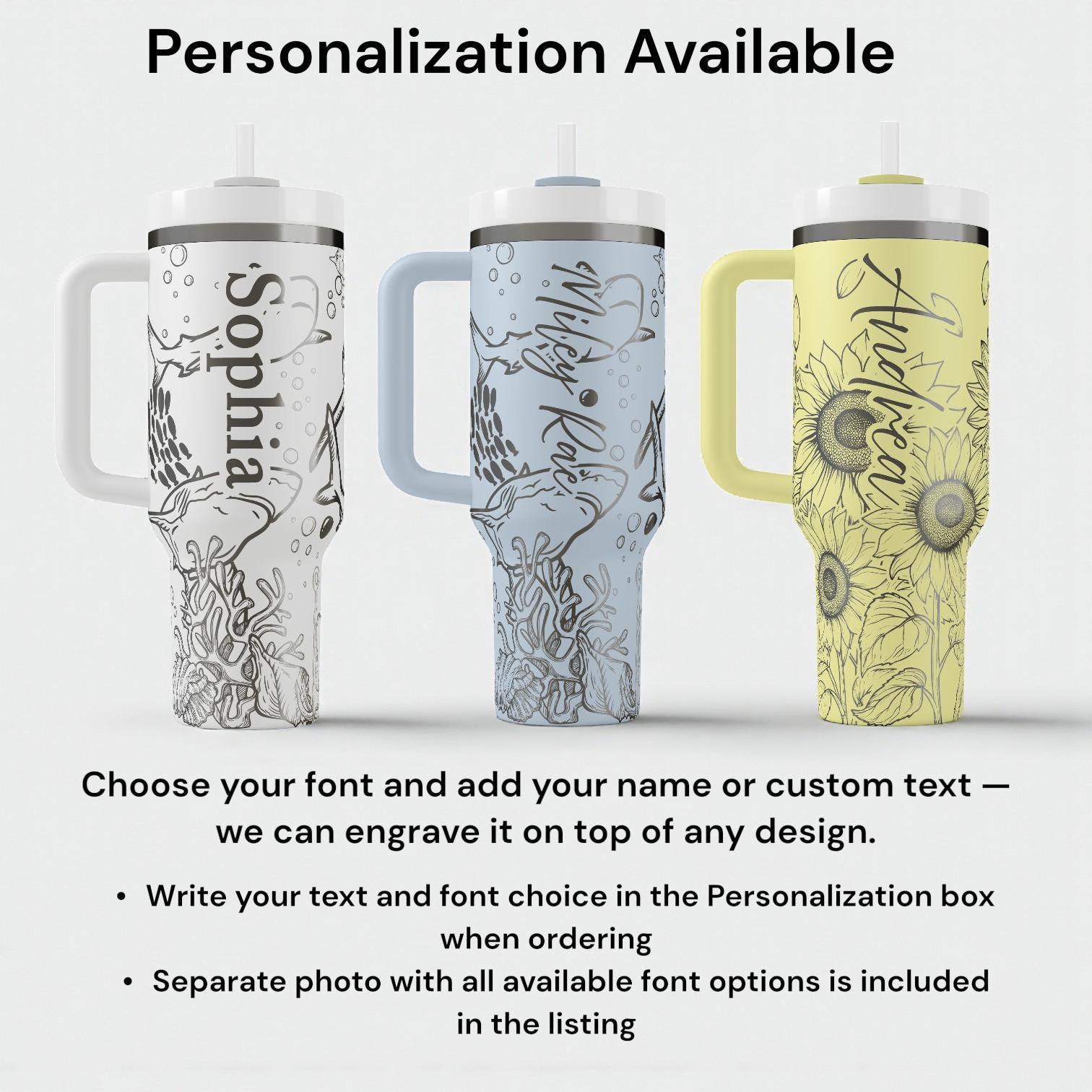 My Melody Engraved Stanley Tumbler – Cute Sanrio Bunny Cup
