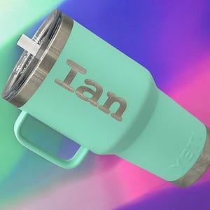 Custom YETI Tumbler | Personalized YETI Mug with Name | Insulated Drinkware for Hot & Cold Beverages