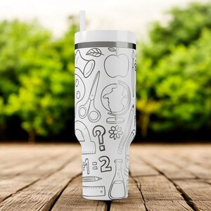 Teacher Appreciation Stanley Tumbler – Custom Flip Straw Cup with Name, Gift for Teacher, End of Year Teacher Gift, Back to School Mug image 9