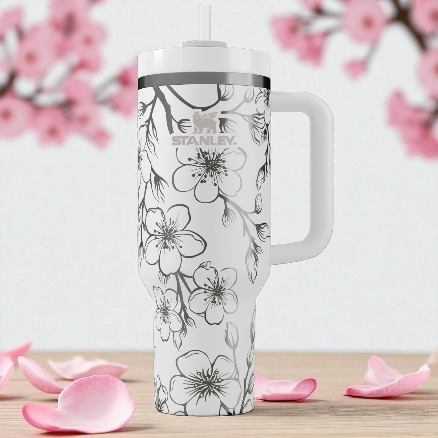 Pink stanley 40oz tumbler cherry blossom - Etsy 日本