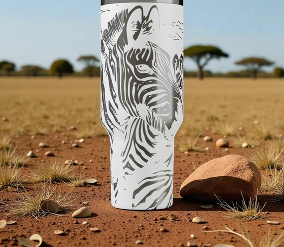 【期間限定セール】スタンプセット フェリシモ他 87個セット Engraved Zebra Stanley Tumbler – Safari Animal Cup, Wild Nature