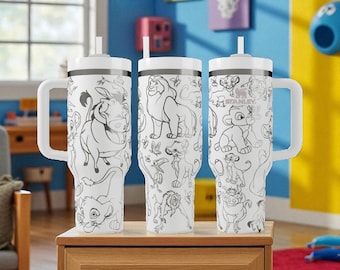 Lion King Stanley Tumbler – Engraved Disney Cup – Custom Gift – 14oz 20oz 30oz 40oz