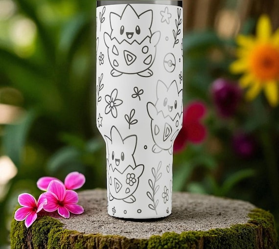 Togepi Stanley Tumbler – Engraved Pokémon Cup – Cute Custom Gift