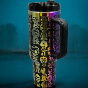 Engraved Halloween Tumbler | Spooky Tumbler | Halloween Cup | Zombie Tumbler | Halloween Gift | Laser Engraved Tumbler