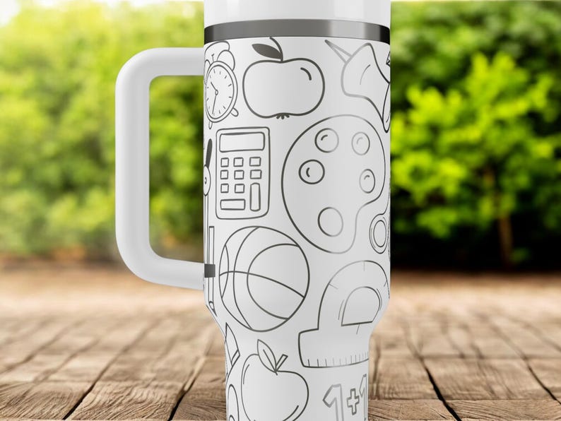 Teacher Appreciation Stanley Tumbler – Custom Flip Straw Cup with Name, Gift for Teacher, End of Year Teacher Gift, Back to School Mug image 6