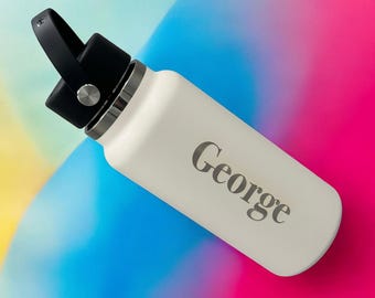 Vaso Hydro Flask personalizado | Taza Hydro Flask personalizada con nombre | Vasos térmicos para bebidas frías y calientes