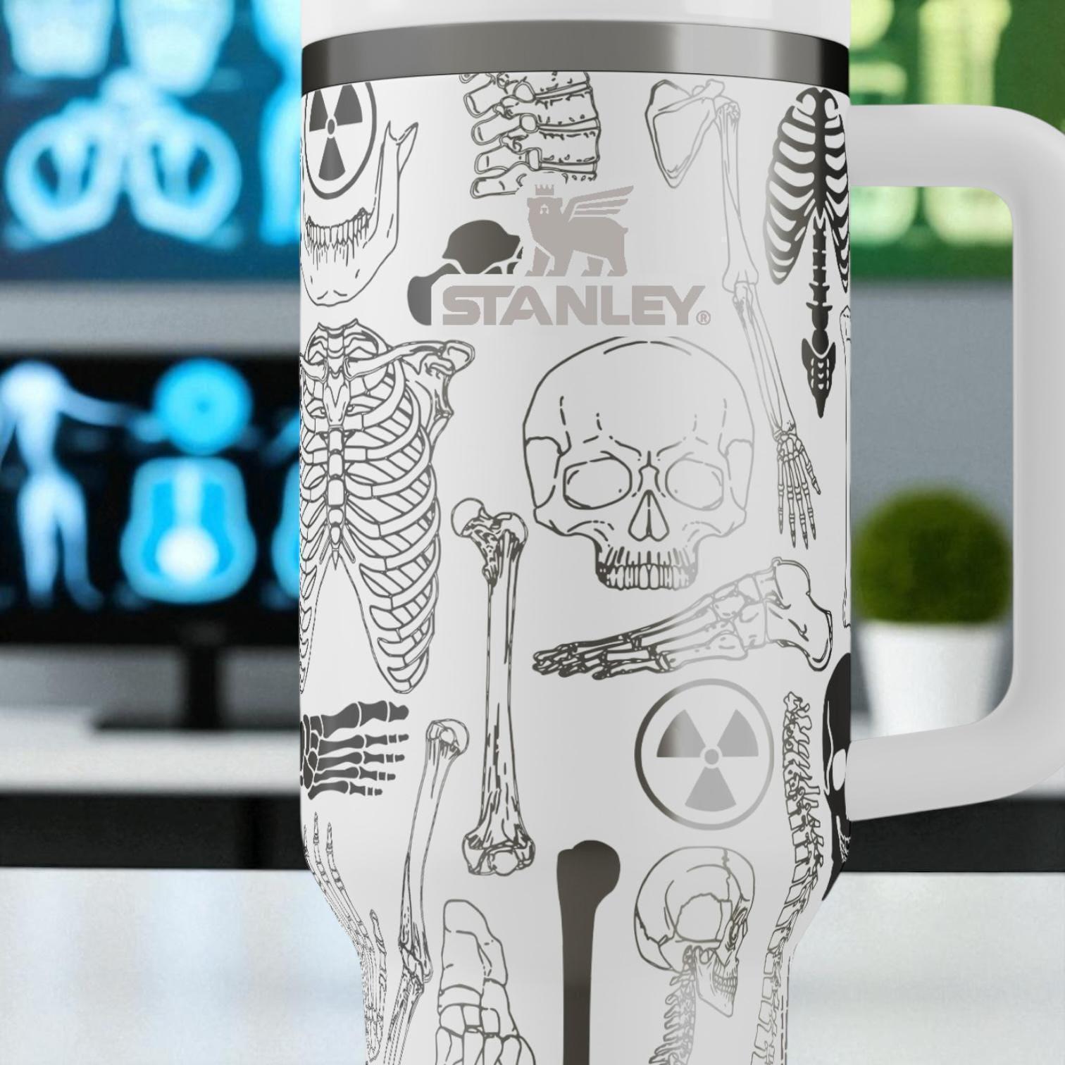 Radiology Stanley Tumbler – 40 Oz X-ray Skeleton Wrap, Engraved