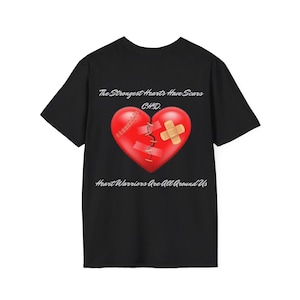 Heart Warrior T-Shirt, CHD Awareness, Casual Tee, Unisex Shirt, Heart Disease Supporter Apparel