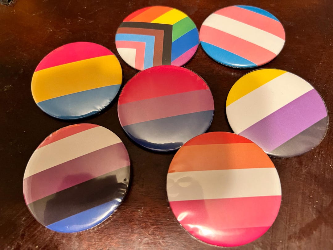 Pride Button Pins 2.25