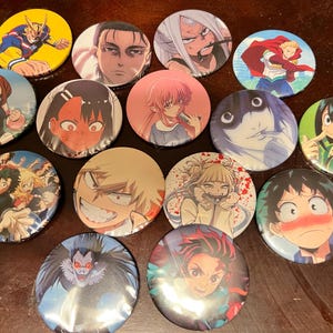 Anime Button Pins 3-Pack