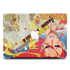 Japanskt Yokai Mystical Sword Fantasy Illustration-skal till Macbook Air 13 15 M3 M2 M1 Pro 14 16 2024 2023 MacBook Pro-hårt skal