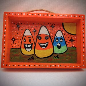 Original Halloween &quot;Corny&quot; Acrylic Painting