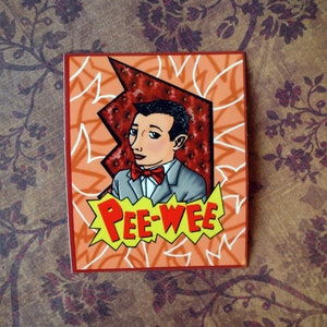 Pee Wee Herman Fan Art Glossy Sticker