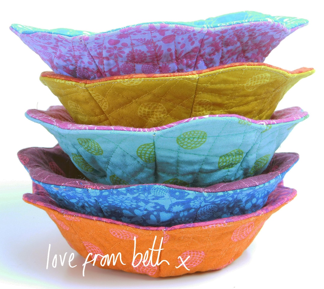 Reversible Trinket Bowls Sewing Pattern