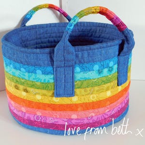 Rainbow Basket PDF Sewing Pattern