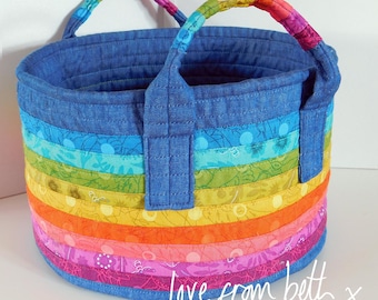 Rainbow Basket PDF Sewing Pattern