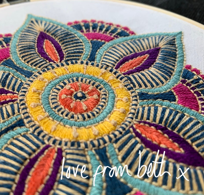 DIY Embroidery Craft Kit. Beginner friendly. Choose from Starflower, Sunflowers, Doodle Daisy or Radiance Starflower