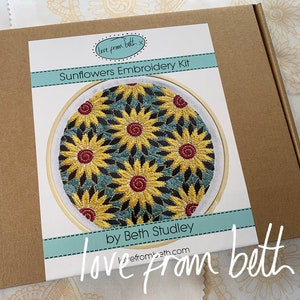 DIY Embroidery Craft Kit. Beginner friendly. Choose from Starflower, Sunflowers, Doodle Daisy or Radiance image 7