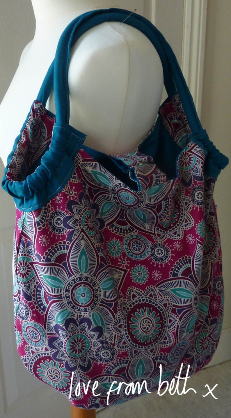 Reversible beach bag PDF sewing pattern | Etsy