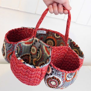 Honeycomb Basket Sewing Pattern imagem 5