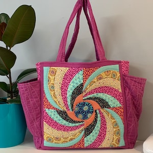 Padrão de costura para bolsa de bloco grande
