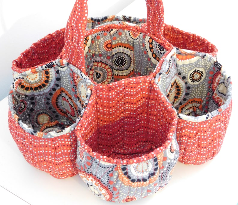 Honeycomb Basket Sewing Pattern imagem 4