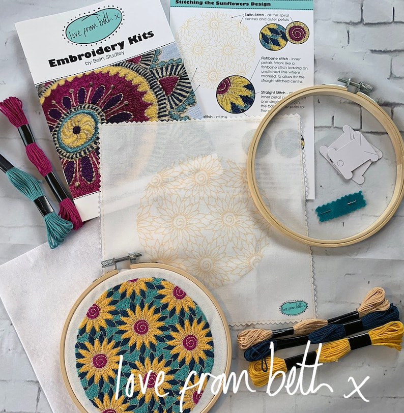 DIY Embroidery Craft Kit. Beginner Friendly. Choose From Etsy UK