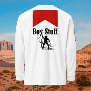 Vintage Marlboro style cowboy heavyweight long-sleeve shirt