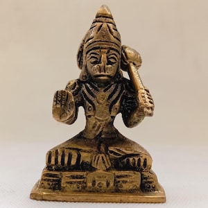 Small Hanuman Statue for MandirHanuman ji Idol Hindu God Statue Monkey God Statue Hanuman Figurine Lord Hanuman Murti for Temple Decor