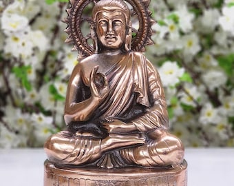石象嵌細工を施した真鍮製の大型仏像（高さ38cm） - Etsy 日本