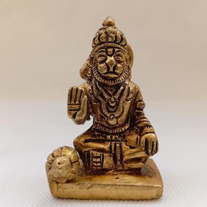 Small Hanuman Statue for Temple Hanuman ji Idol Hindu God Statue Monkey God Statue Hanuman Figurine Lord Hanuman Murti for Mandir Decor