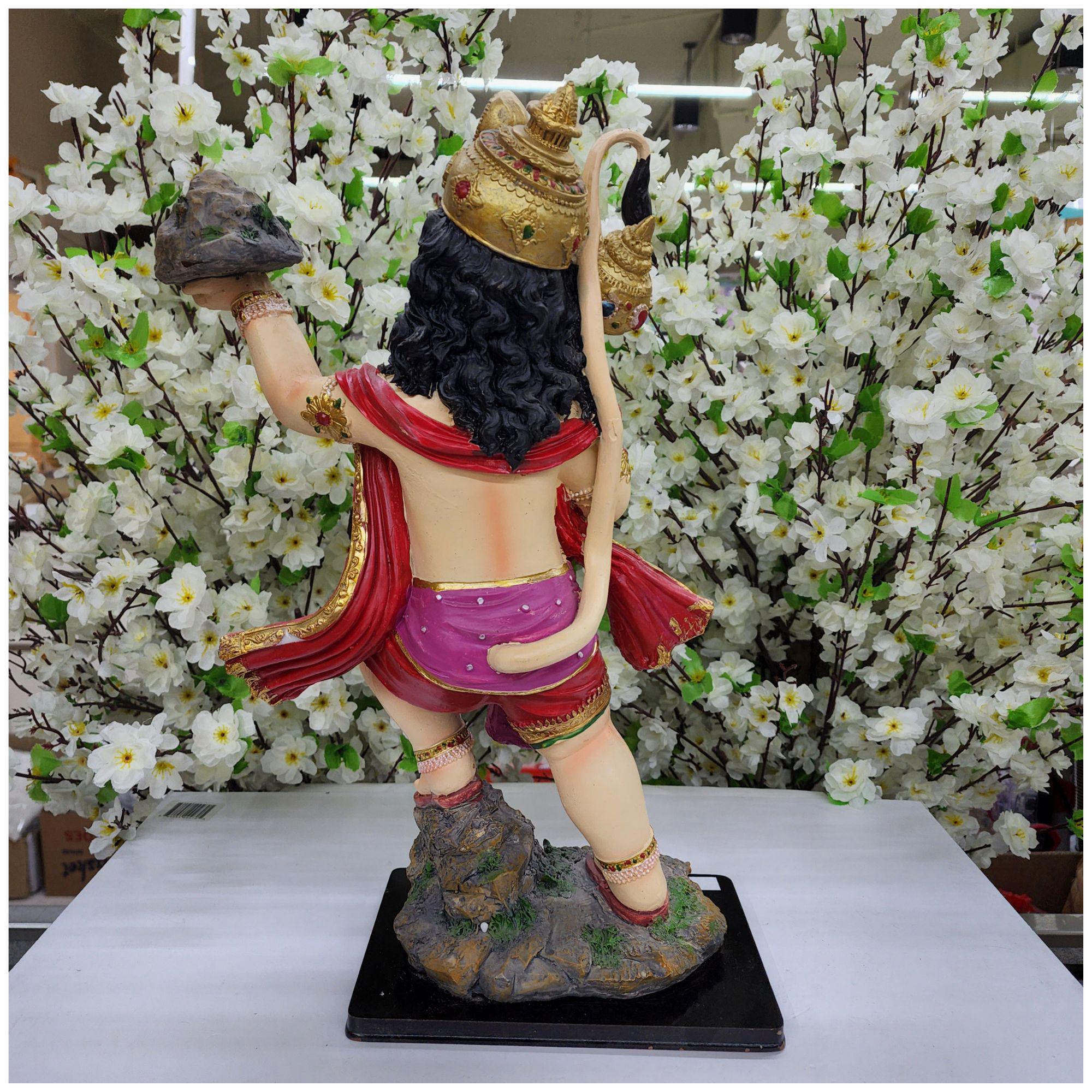 Hanuman Statue With Sanjivni Mountain, Hindu God Idol (18.5 Inch) - Etsy