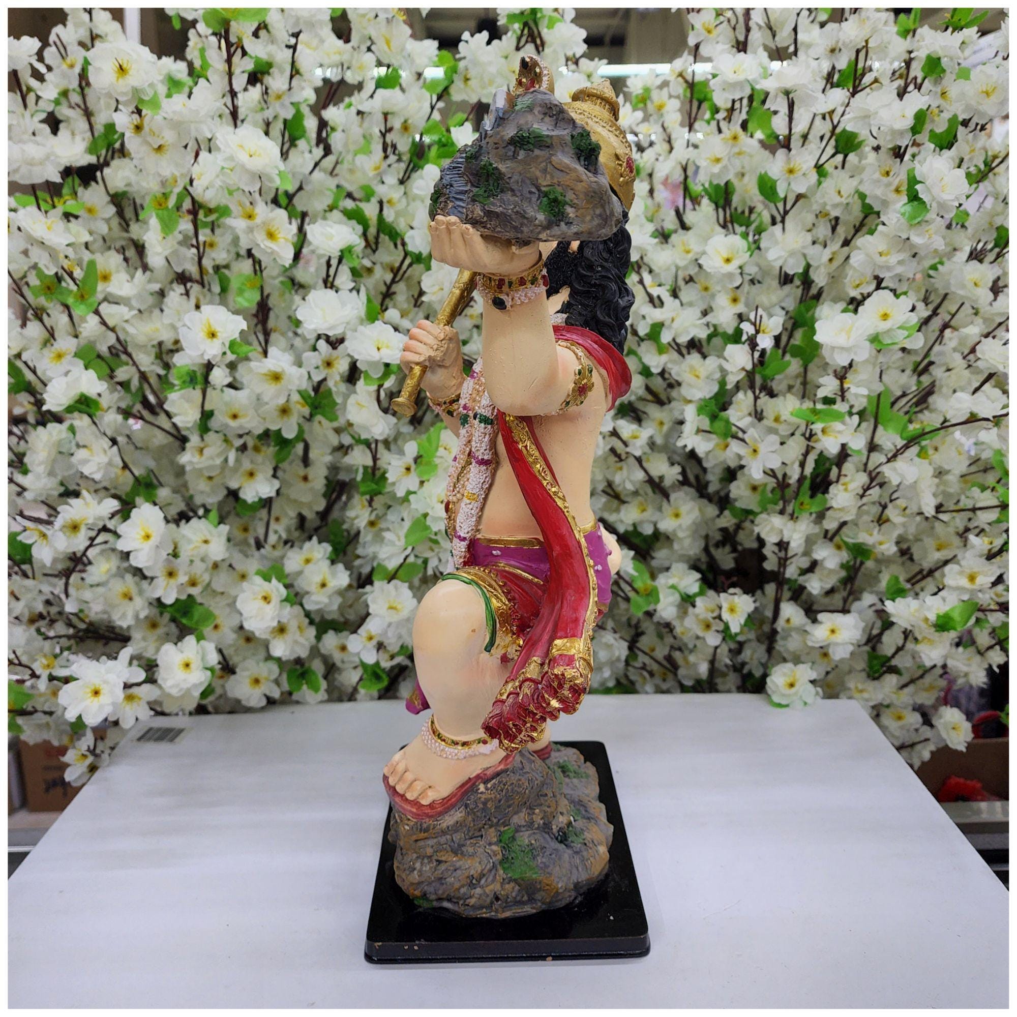 Hanuman Statue With Sanjivni Mountain, Hindu God Idol (18.5 Inch) - Etsy