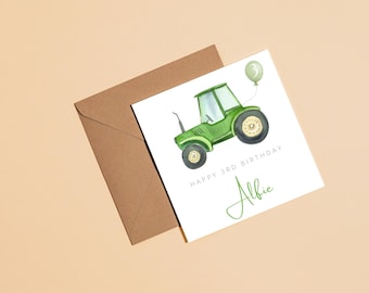 Tractor Birthday Card