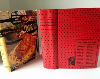Encyclopedic Cookbook - Culinary Arts Institute -  Ruth Berolzheimer - Illustrated - 10,000 Recipes - Red Cover - Dust Jacket - 1974