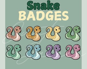 Sub-badges slangen | Twitch | Schop | Onenigheid | Halloween | Griezelig | Dier: