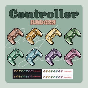 Controller Sub Badges | Twitch | Kick | Discord