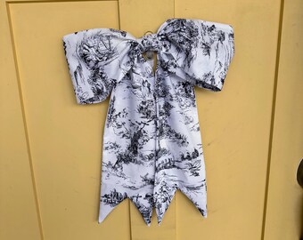 Vår-/påskrosett för dörrhängning - Blå gingham