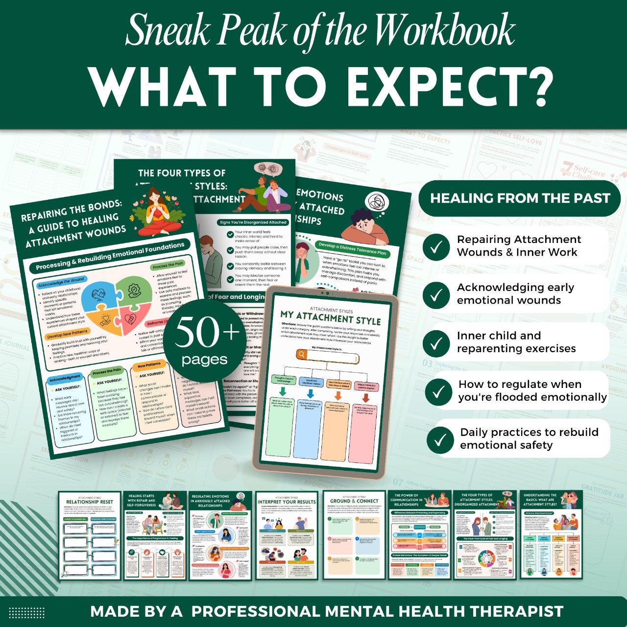 Attachment Styles Mega Bundle Quiz & Workbook, Relationships, Therapy ...