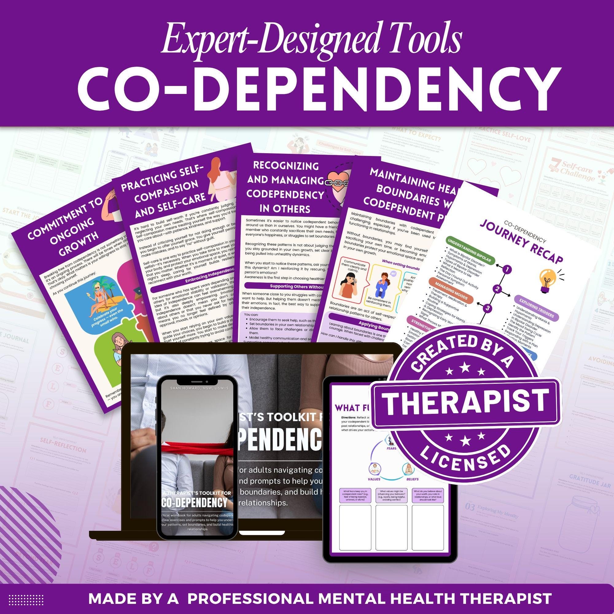 Codependency Mega Bundle Workbook, Codependent Relationships, Therapy ...