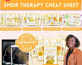 Mega pakiet podręczników dla klientów EMDR, materiały dla klientów, arkusze terapeutyczne, wyjaśnienie EMDR dla klientów, skrypt, terapia EMDR, zasoby EMDR