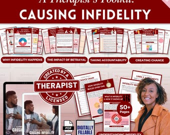 Causing Infidelity Mega Bundle Workbook, Therapy Worksheets, Relationship Healing, Emotional Healing, Therapy Tools, Couples Therapy