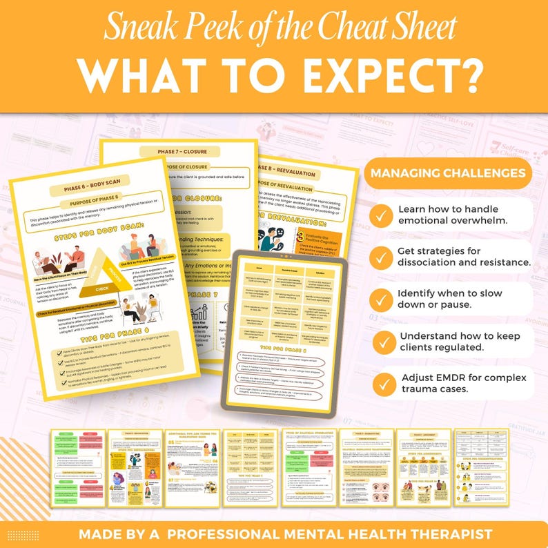 EMDR Client Workbook Mega Bundle, Client Handouts, Therapy Worksheets ...