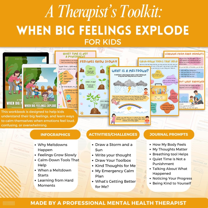When Big Feelings Explode Workbook Mega Bundle, Meltdown Workbook ...