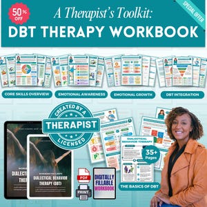 DBT Klient Arbeitsmappe Mega Bundle, Dbt Arbeitsbuch, Dbt Fähigkeiten, Distress Tolerance, Mindfulness, Dbt Lernkarten, Ressourcen, Therapie Arbeitsblätter