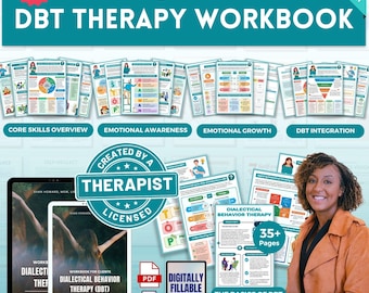 DBT Workbook for Clients Mega Bundle, Dbt workbook, Dbt skills, Distress Tolerant Skills, Mindfulness, Therapy Resources, Therapy Worksheets